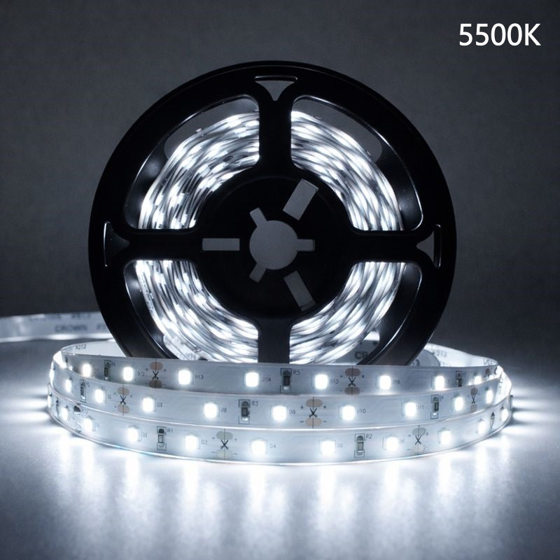DC12V SMD5050 Full Spectrum LED Strip Light - CRI 97+ | 300 LEDs (60 LEDs/M) | 2700K / 3000K / 4000K / 5500K / 6500K | 12W/M | 10mm PCB | CRI 97+ | IP00 / IP67 | for Mirror, Kitchen Cabinet, Bedroom