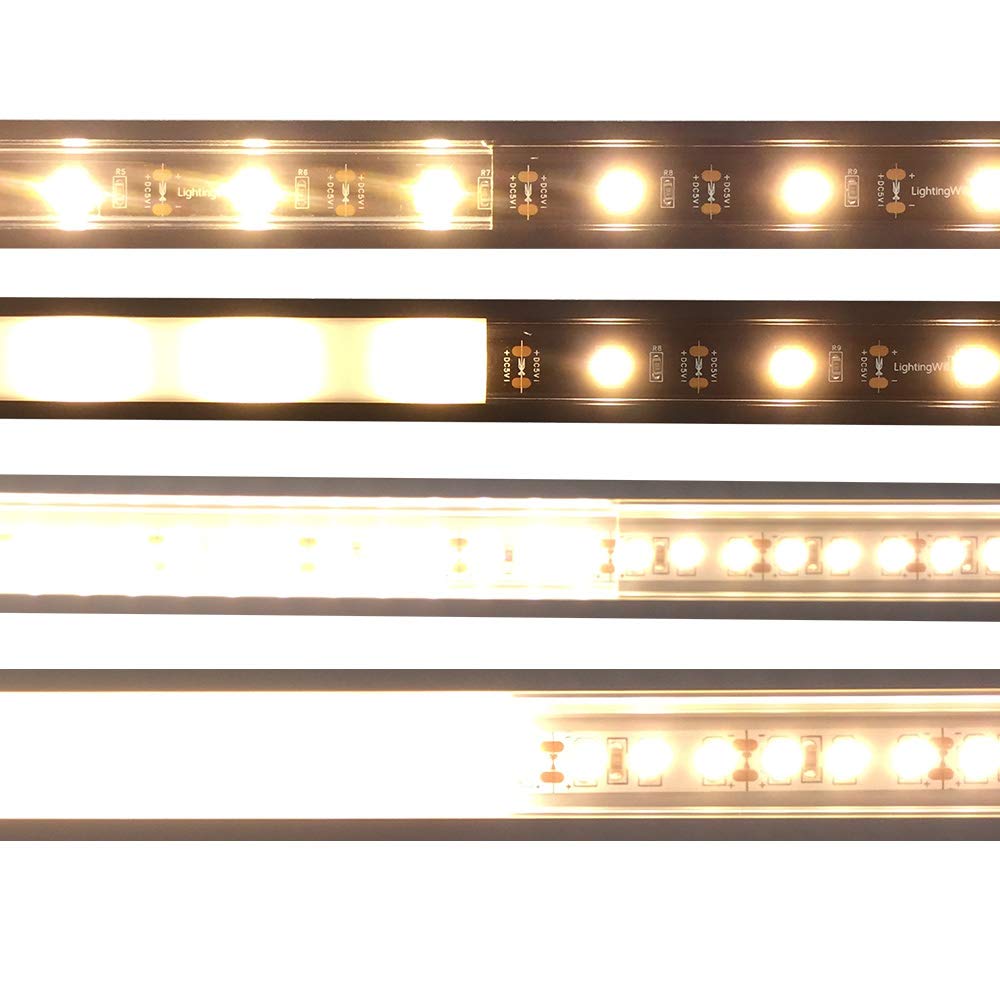 U-förmiger LED-Kanal U01-A – 12 mm | Silber / Schwarz | Milchweiße Abdeckung | Mit Installationszubehör | – Hochleistungs-Aluminiumprofil – 1 m / 2 m / 3 m | 50er-/100er-Pack