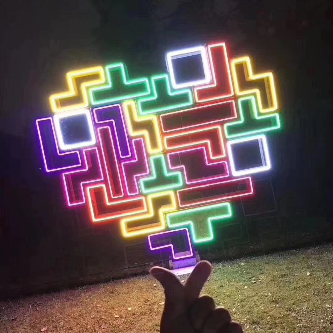RGB Addressable Neon LED Strip Light | WS2812 SMD5050 60LEDs/M | 16×16mm Flexible Silicone Neon Rope | IP67 Waterproof | Top-Bend & Side-Bend Options | 5M Roll Kit with Power Adapter & Controller