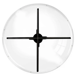 Housse de protection personnalisée pour ventilateur holographique 3D | Fond transparent ou noir | Convient à toutes les tailles jusqu'à 200 cm | Demander un devis