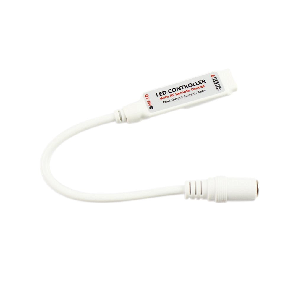 RF Wireless Mini-LED-Controller mit 10-Tasten-Fernbedienung 5 V-24 V 12 A / 3 Kanäle für RGB/GRB-LED-Streifen SMD5050 SMD3528 Farbwechsel