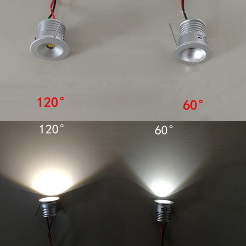 Lot de 9 mini spots LED étanches de 2,5 cm, 1 W, certifiés IP65, éclairage d'extérieur encastré en forme d'étoile