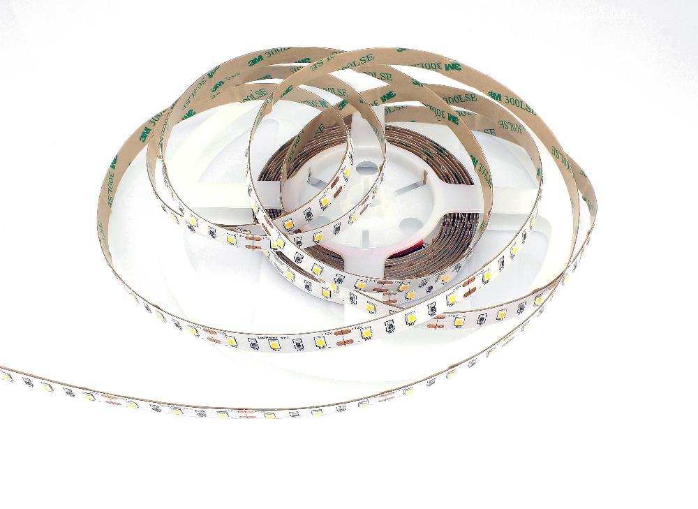DC24V SMD2835 Full Spectrum LED Strip Light - CRI 97+ | 300 LEDs (60 LEDs/M) | 2700K / 3000K / 4000K / 5500K / 6500K | 10W/M | 8mm PCB | CRI 97+ | IP00 / IP67 | for Mirror, Kitchen Cabinet, Bedroom