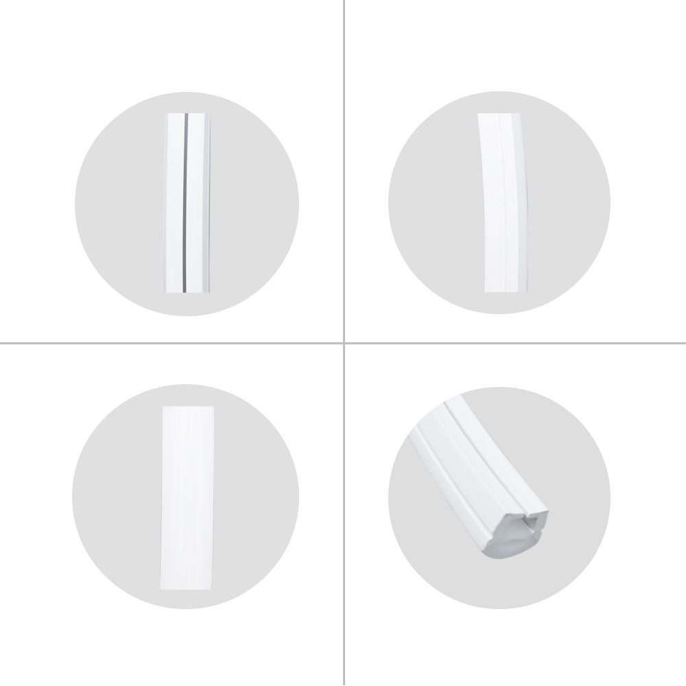 Boîtier pour néon – S1620 | Système de canaux LED en silicone 16 x 20 mm | Étanchéité IP67 | Largeur du circuit imprimé 10 mm | 50 m | Stock local États-Unis, Royaume-Uni et Allemagne
