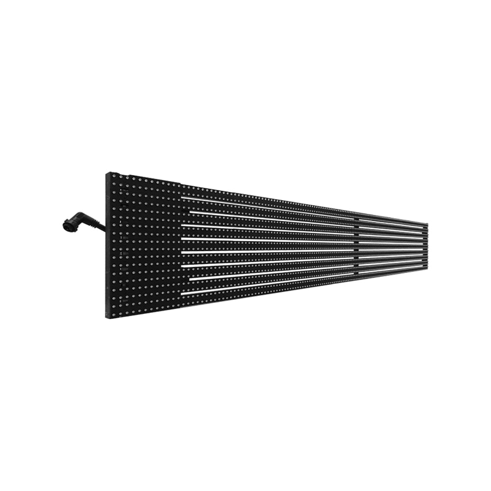 oClear B-Serie, wasserdicht, P10/13 mm, transparentes LED-Mesh-Display für den Außenbereich, hohe Helligkeit 6500 Nits, Größe 1500 x 250 mm, Aluminiumgehäuse für feste Installation