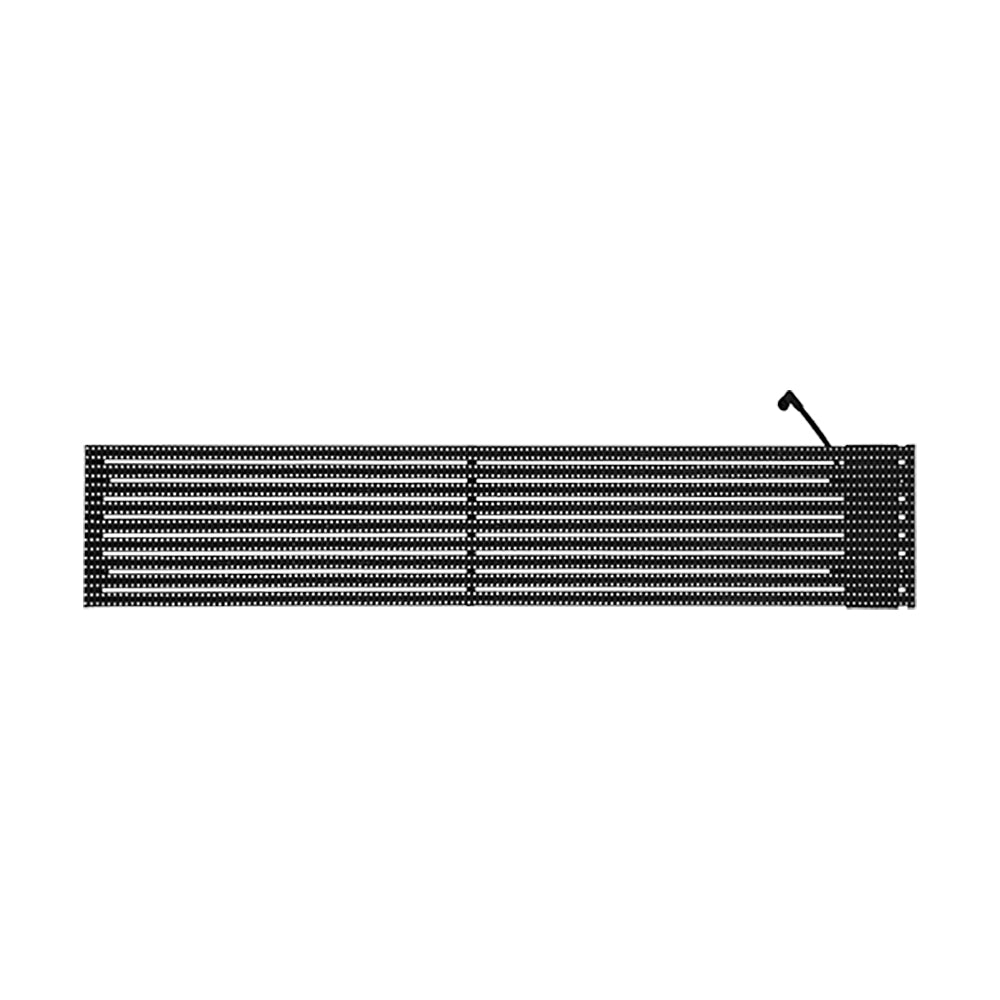 oClear B-Serie, wasserdicht, P10/13 mm, transparentes LED-Mesh-Display für den Außenbereich, hohe Helligkeit 6500 Nits, Größe 1500 x 250 mm, Aluminiumgehäuse für feste Installation