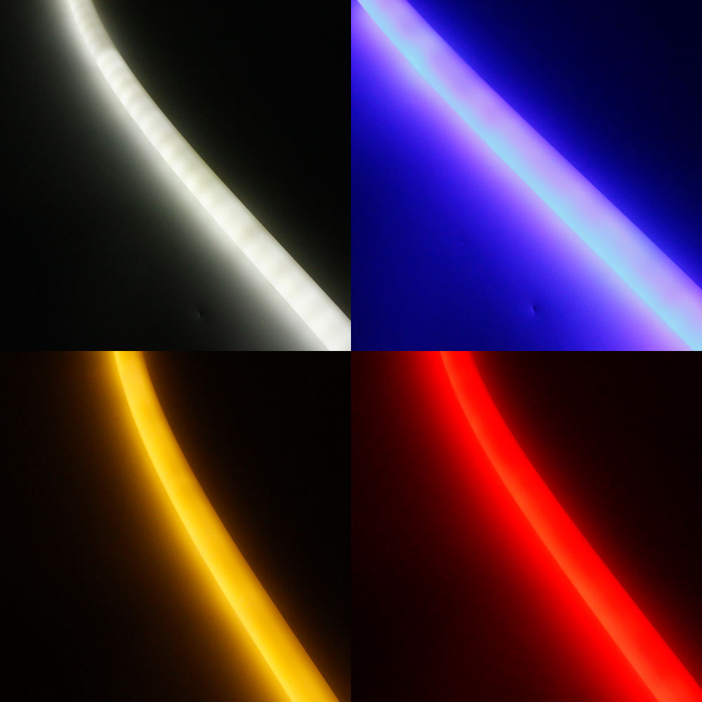 Neonlichtgehäuse – S22D Schwarz | ⏀22mm Silikon-LED-Kanalsystem | IP67 wasserdicht | 8mm Leiterplattenbreite | 164FT/50M | Lokaler Lagerbestand US/UK/DE