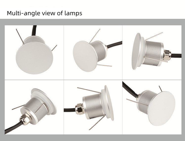 8er-Pack 1W 12-24V DC IP67 Outdoor Moonlight LED Deck Light LED Corner Light für Korridorstufen