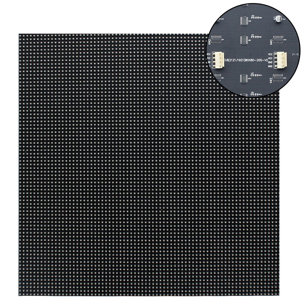 Module LED flexible d'intérieur série IF-1FT – 30 cm x 30 cm | P1,27 / P1,587 / P1,905 | Entretien avant et arrière | 1 000 nits | LED Nationstar | Boîtier d'alimentation et carte de réception inclus