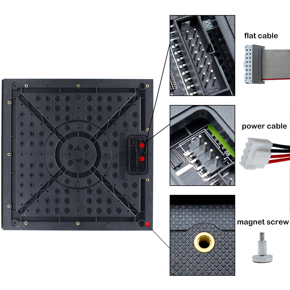M-ID4.81 P4.81 Rental Sereis LED Module,Full RGB 4.81mm Pixel Pitch LED Display Tile in 250*250mm with 2704 dots, 1/13 Scan, 800 Nitsfor indoor Display