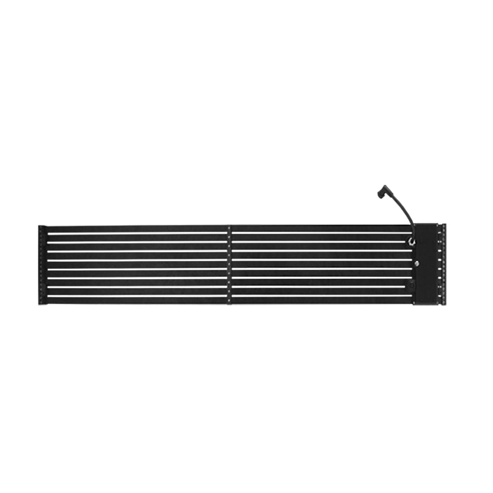 oClear B-Serie, wasserdicht, P10/13 mm, transparentes LED-Mesh-Display für den Außenbereich, hohe Helligkeit 6500 Nits, Größe 1500 x 250 mm, Aluminiumgehäuse für feste Installation