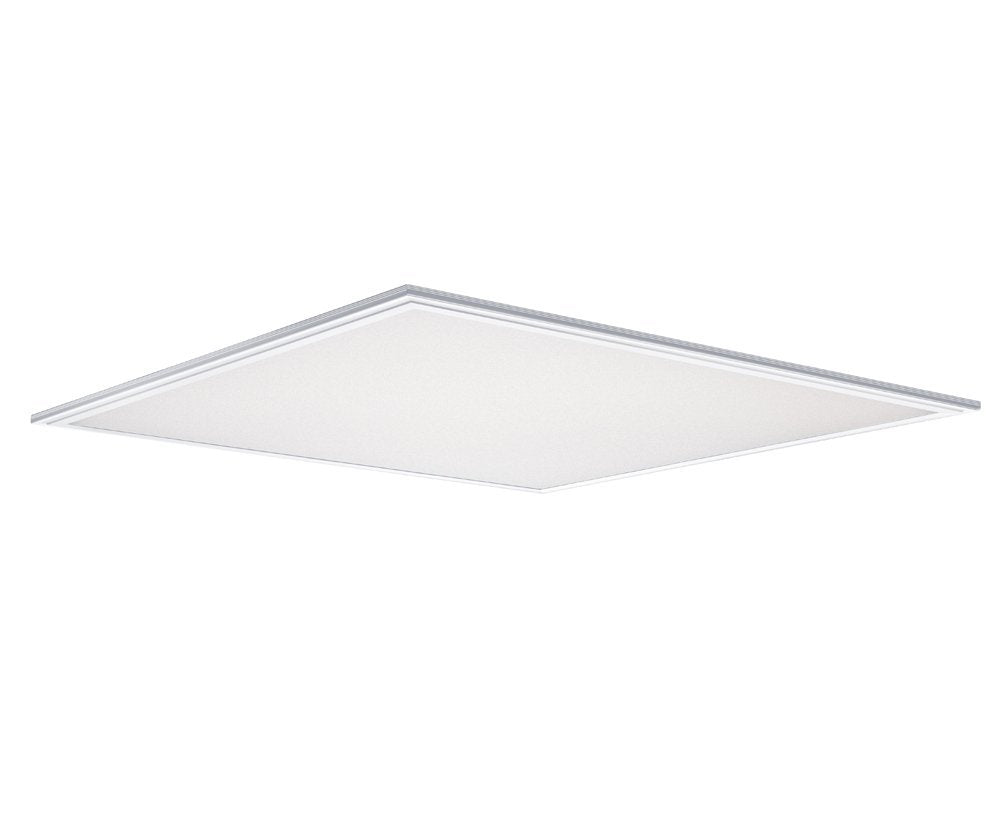 2'x2' (595x595mm) 40W LED Panel Light in 0.39'' (10mm) Thick White Trim Flat Sheet Panel Lighting Board Super Bright Ultra Thin Glare-Free