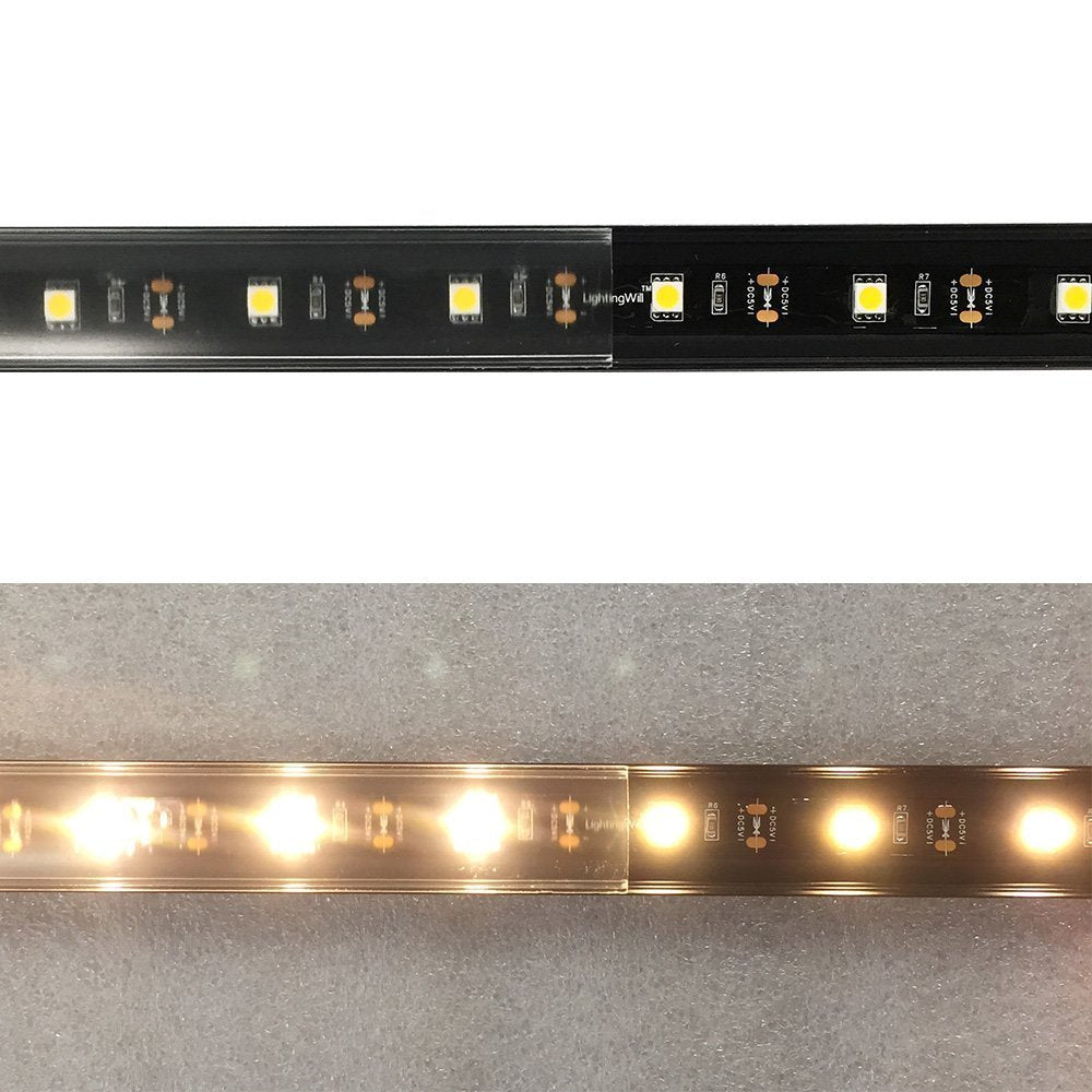 U Shape LED Channel U04-A – 20mm | Silver / Black | Milky White Cover | With Installation Accessories | – Heavy-Duty Aluminum Profile – 1m / 2m / 3m | 50 / 100-Pack