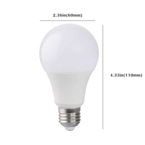 6 Pack 7Watt 600LM G60 LED Bulb Light (45W Equivalent) E27 Screw Base 100-240V AC Non-dimmable 60mm White Light LED Globe