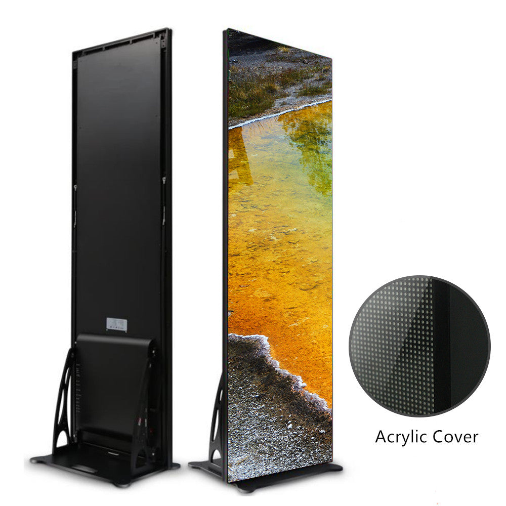 Écran LED d'affichage à épissure série EP-S | 640 × 1920 mm, intérieur, enfichable | P2,5 / P1,86 / P1,53 / P1,25 | Couvercle acrylique