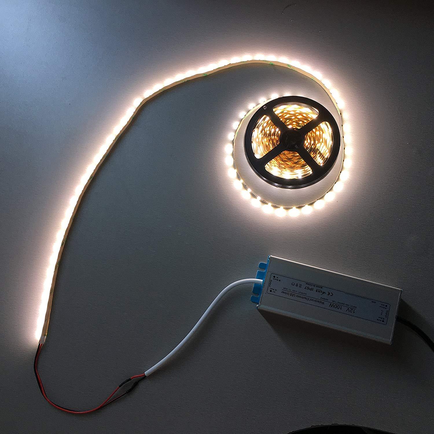 Wasserdichtes IP67-LED-Netzteil, 110 V, 220 V AC auf 12 V DC, Treibertransformator, 3-poliger Stecker, 3,3 Fuß Kabel