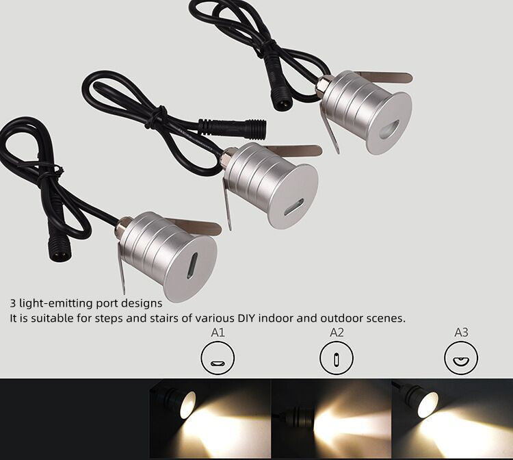 8/10-Pack Low Voltage Dimmable LED Wall Corner Lights – A1 / A2 / A3 Beam Options | 3000K / 4000K / 6000K | DC 12–24V | IP67 Waterproof Stainless Steel Deck & Stair Lights