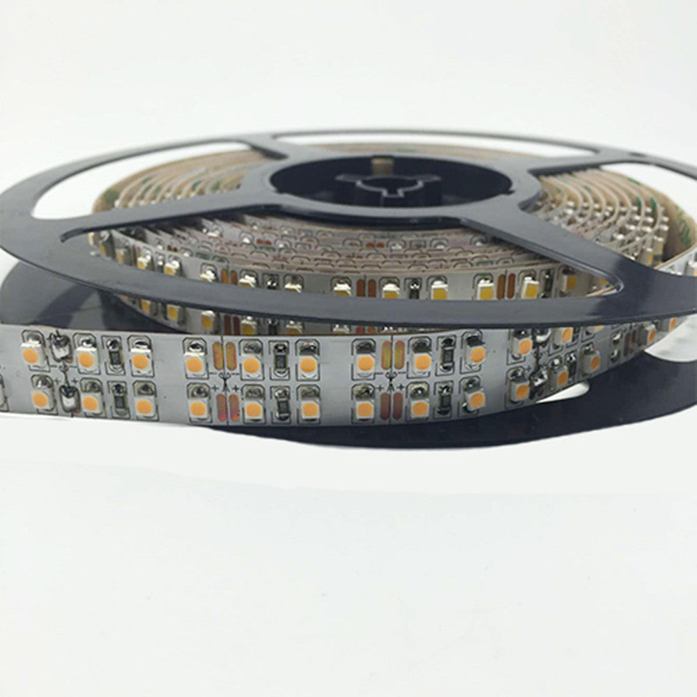 LED-Lichtstreifen mit hohem CRI90, SMD3528-1200, 240 LEDs, 1200 lm pro Meter, zweireihige flexible LED-Streifen, 15 mm breites 12-V-Band