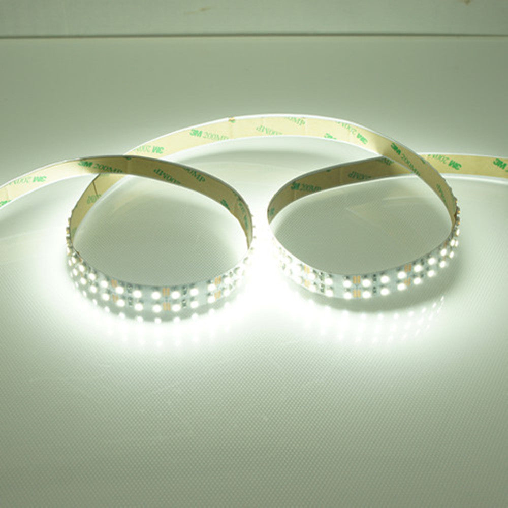LED-Lichtstreifen mit hohem CRI90, SMD3528-1200, 240 LEDs, 1200 lm pro Meter, zweireihige flexible LED-Streifen, 15 mm breites 12-V-Band