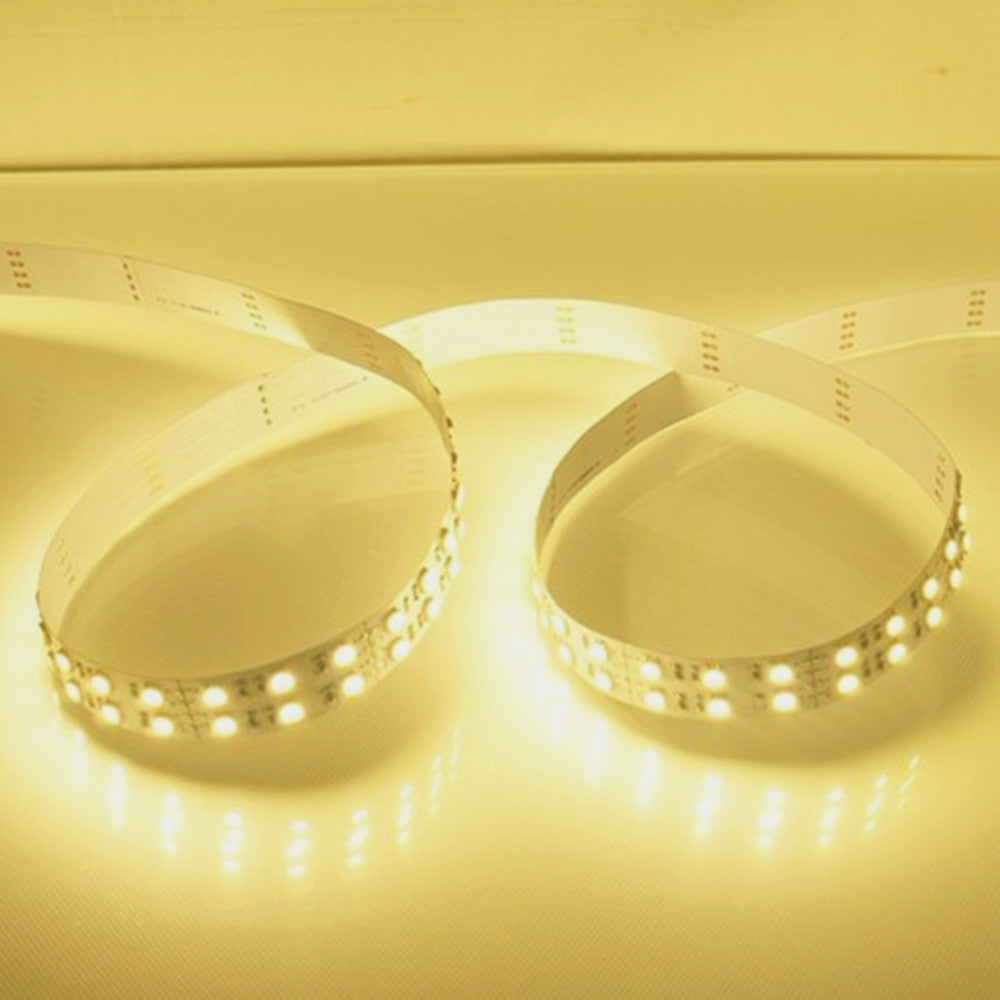 LED-Lichtstreifen mit hohem CRI 90, 12 V dimmbare SMD5050-600-Doppelreihen-flexible LED-Streifen, 120 LEDs 1800 lm pro Meter, 15 mm breites Band