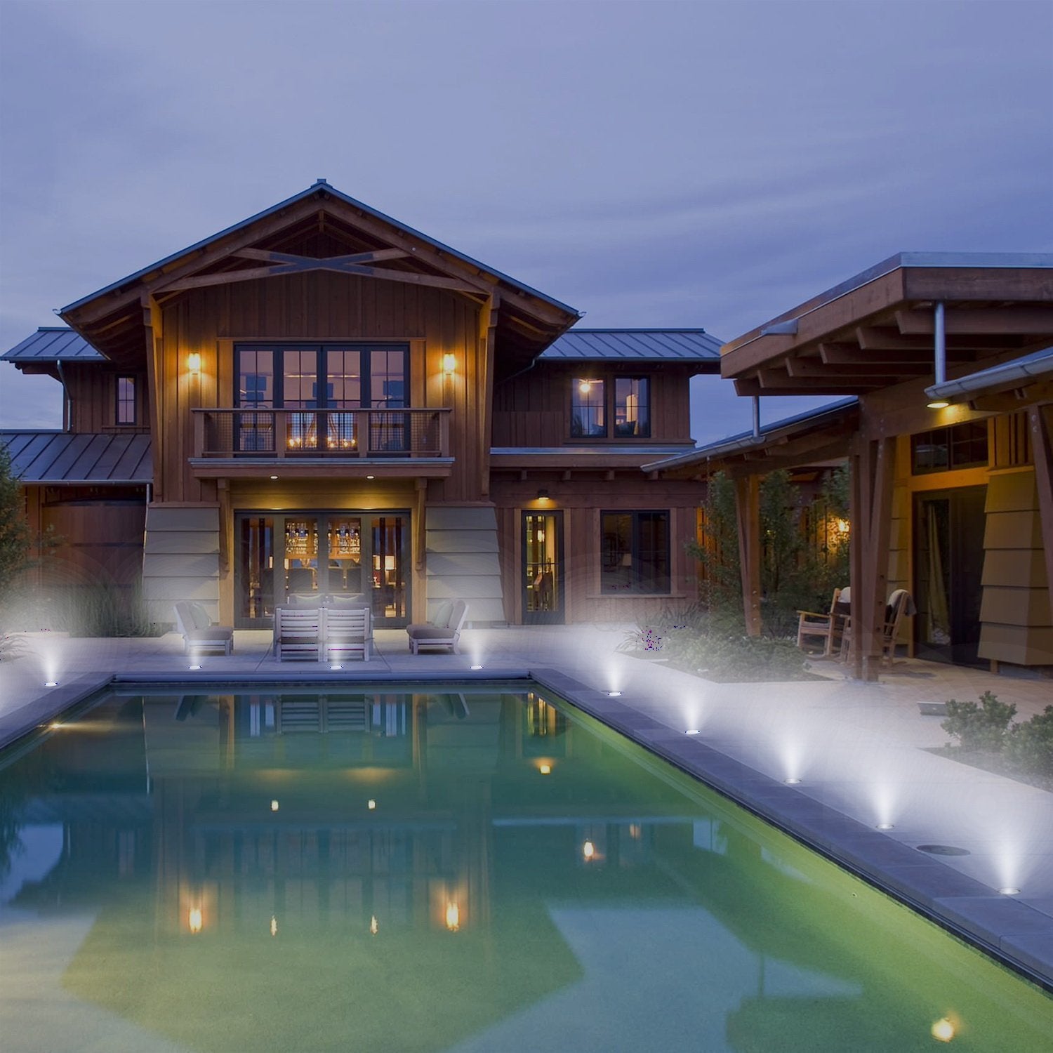 Lot de 10 spots LED encastrés pour terrasse, étanches IP67, pour jardin, cour, escaliers, salle de bain et cuisine