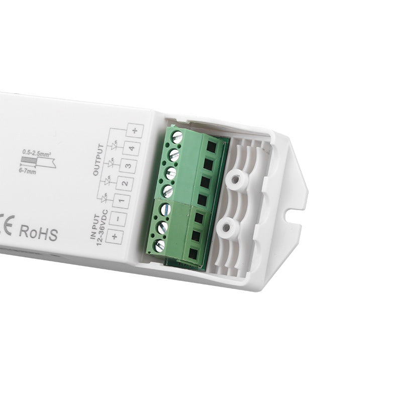 EV4 RGBW/RGBWW Verstärker-Repeater – DC12V-36V | 4-Kanal-Signalverstärker für LED-Streifen