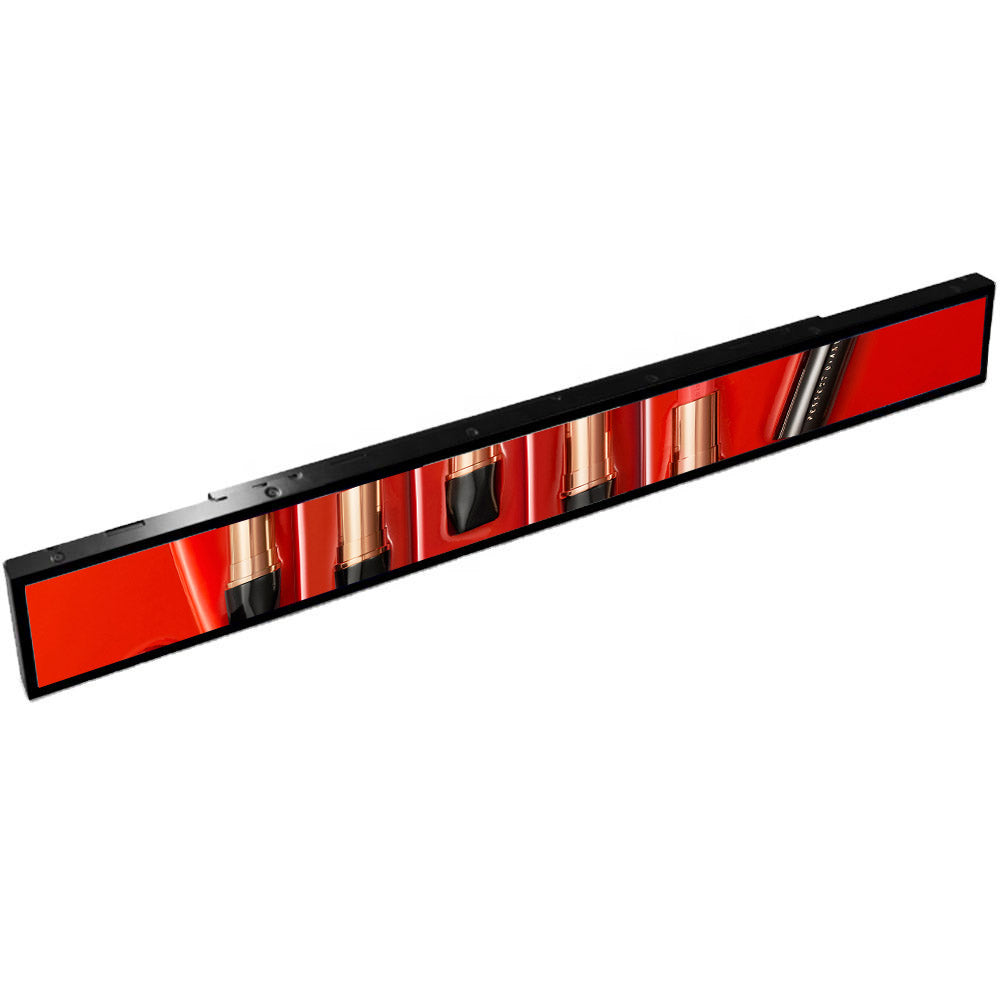 23.1 Inch (579.5×37mm Viewable) Android Stretched LCD Bar Shelf Display | Ultra-Wide Digital Signage Screen | Cloud / Mobile / USB Content Upload