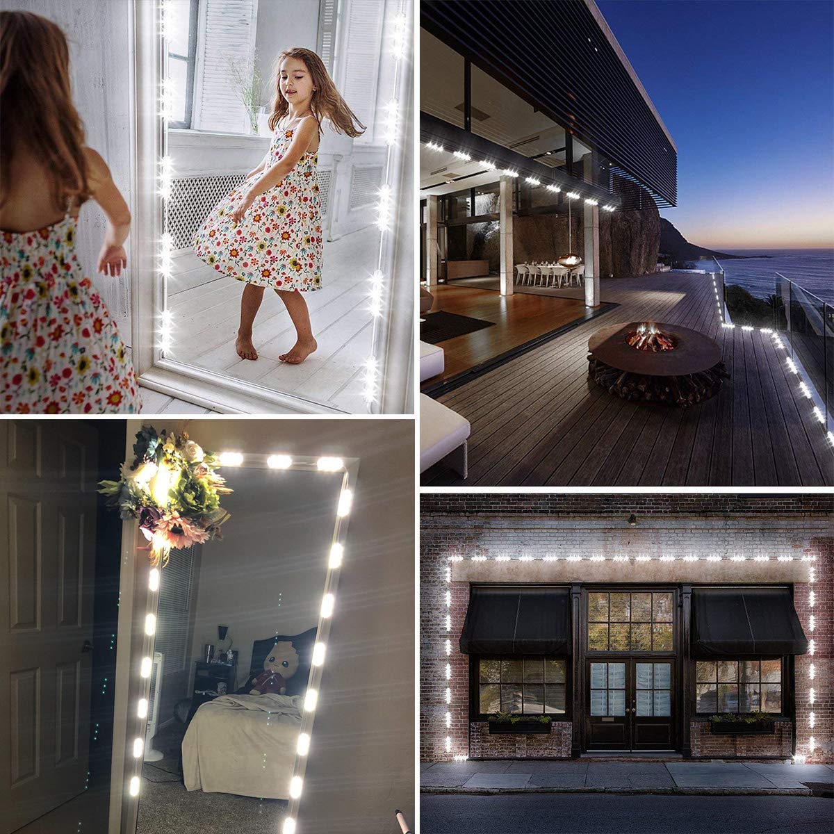 SMD2835 LED Module String – 3 LEDs/Module | 1.5 W 130 lm | 60×13 mm | DC 12 V | IP65 Waterproof with Adhesive Tape | for Light Box & Channel Letter Signage (20-pcs/String)– 10000K / 6500K / 4000K / 3000K / Red / Green / Blue / Yellow / Pink