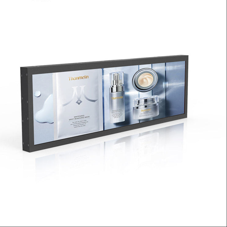 49.5 Inch (1210×340mm Viewable) Ultra-Wide Stretched LCD Shelf Display | Android Bar Screen | Cloud Platform & USB Playback