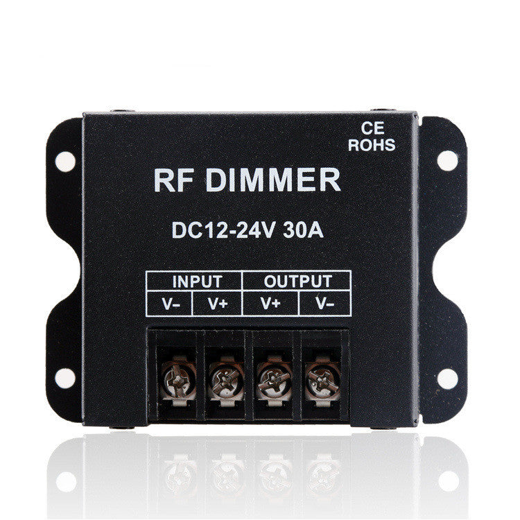 Einfarbiger LED-Streifen-Controller – DC12V-24V 30A | Hochleistungs-RF-LED-Dimmer-Controller | Für 5050/3528 LED-Streifen