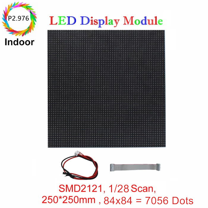 M-ID2.9 P2.976 Rental Series LED Module in 250x250mm 2.976mm Pixel Pitch LED Display Tile with 7056 dots, 1/28 Scan, 800 Nits for indoor Displayx