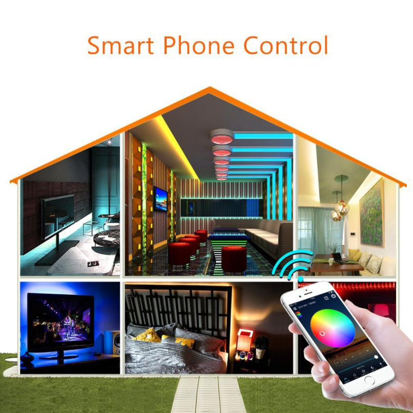 WiFi RGB/RGBW LED-Streifen-Controller – DC5V-24V | WiFi-App-Steuerung mit optionaler 24-Tasten-Fernbedienung | Für LED-Streifen