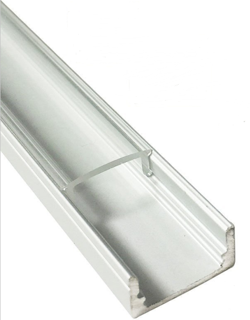 U Shape LED Channel U02-A – 12mm | Silver / Black | Milky White Cover | With Installation Accessories | – Heavy-Duty Aluminum Profile – 1m / 2m / 3m | 50 / 100-Pack