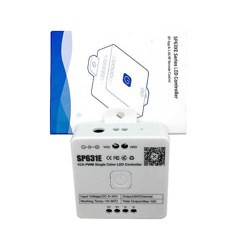 SP63X PWM Bluetooth Music LED Controller Series – DC5V-24V | APP + Music Control | For LED Strips & LED Lights (iOS/Android)