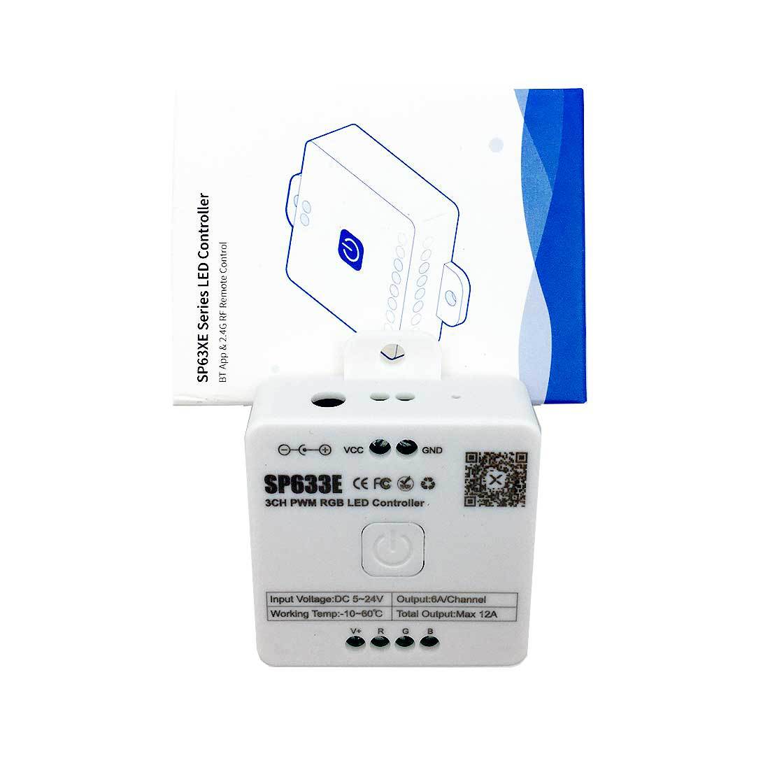 SP63X PWM Bluetooth Music LED Controller Series – DC5V-24V | APP + Music Control | For LED Strips & LED Lights (iOS/Android)