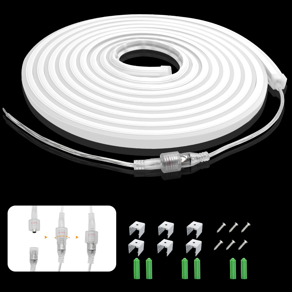 16,5 ft/5M DC12V T1212 Silikon Wasserdicht Neon Flexible Streifen LED Lichter mit 600LED SMD3528 LED