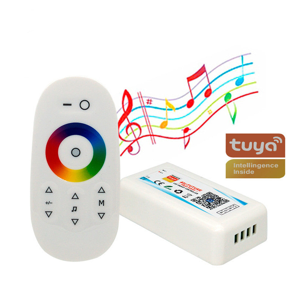 RGB-LED-Streifen-Controller – DC5V-24V | 2,4G RF Wireless Touch Color Ring Remote / Tuya APP WiFi + 2,4G RF Remote | Für LED-Streifen