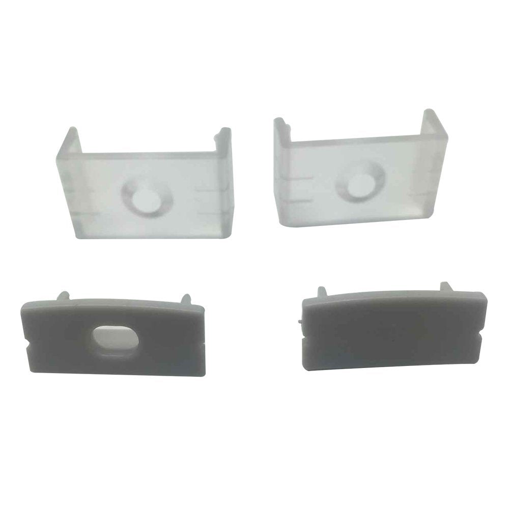 U Shape LED Channel U04-A – 20mm | Silver / Black | Milky White Cover | With Installation Accessories | – Heavy-Duty Aluminum Profile – 1m / 2m / 3m | 50 / 100-Pack