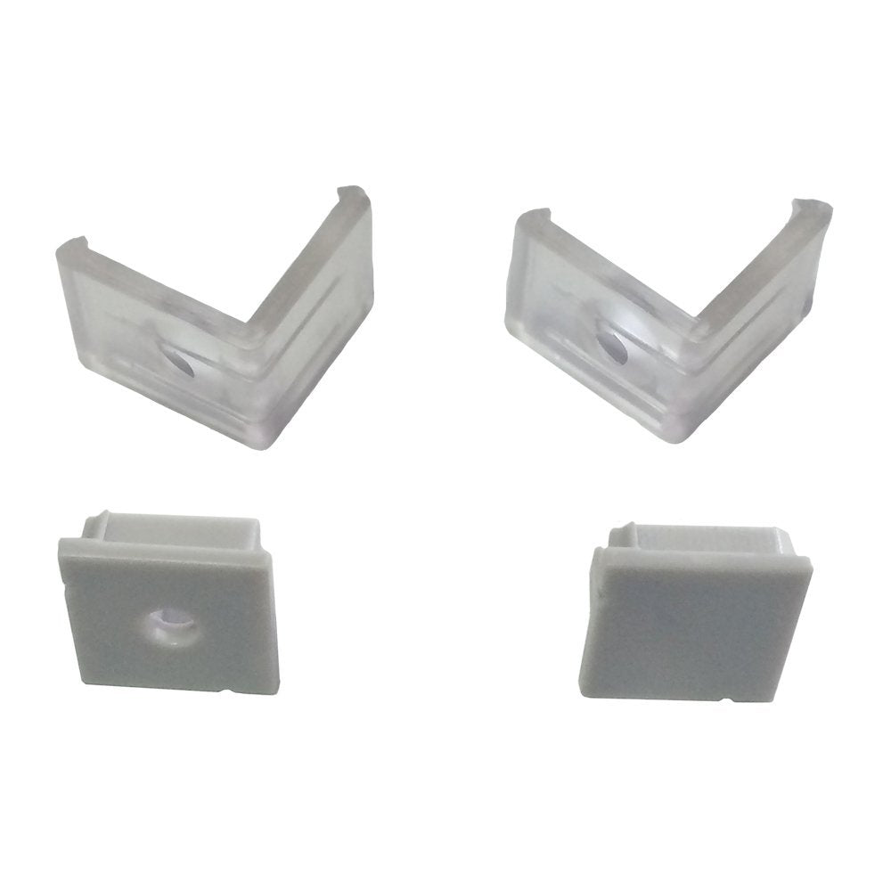 V Shape LED Channel V01-A – 12mm | Silver / Black | Milky White Cover | With Installation Accessories | – Heavy-Duty Aluminum Profile – 1m / 2m / 3m | 50 / 100-Pack