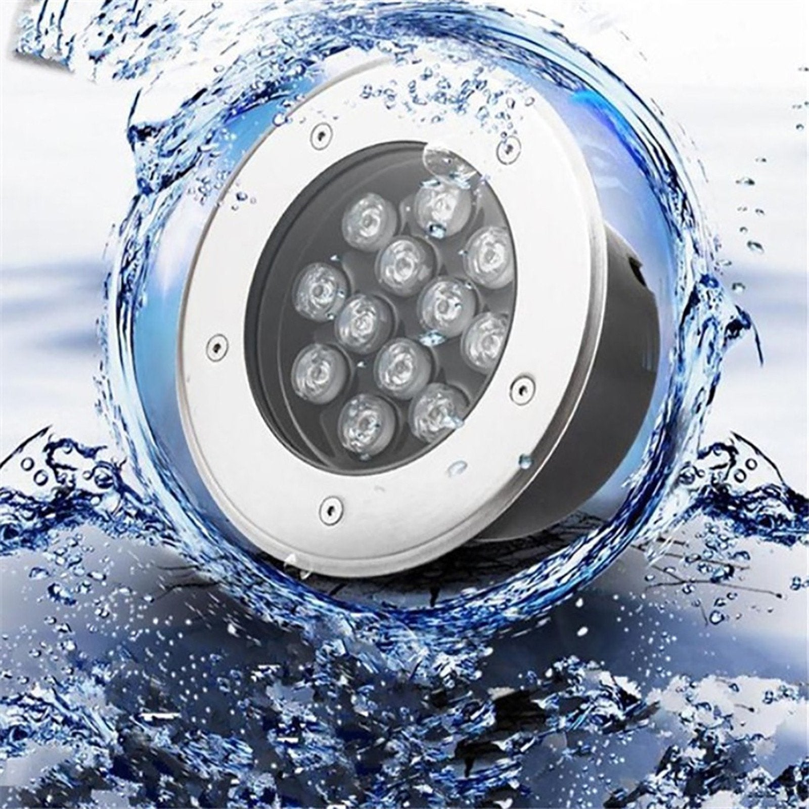 1W / 3W / 5W / 7W LED Inground Well Light – IP67 Waterproof | Low Voltage DC 12V / 24V | Warm White Landscape Uplighting for Garden, Pathway & Yard | 2 / 4 / 10-Pack