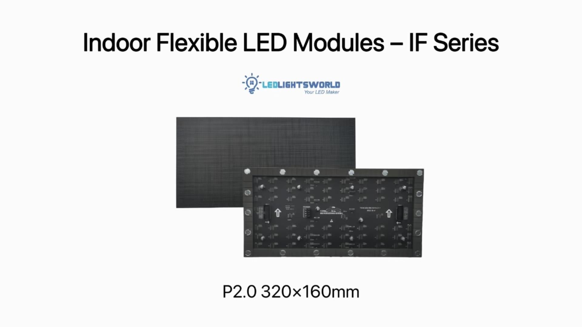 IF-3S Series P2.0 Indoor Flexible LED Module Soft Magnetic Display Demo | LEDLightsWorld