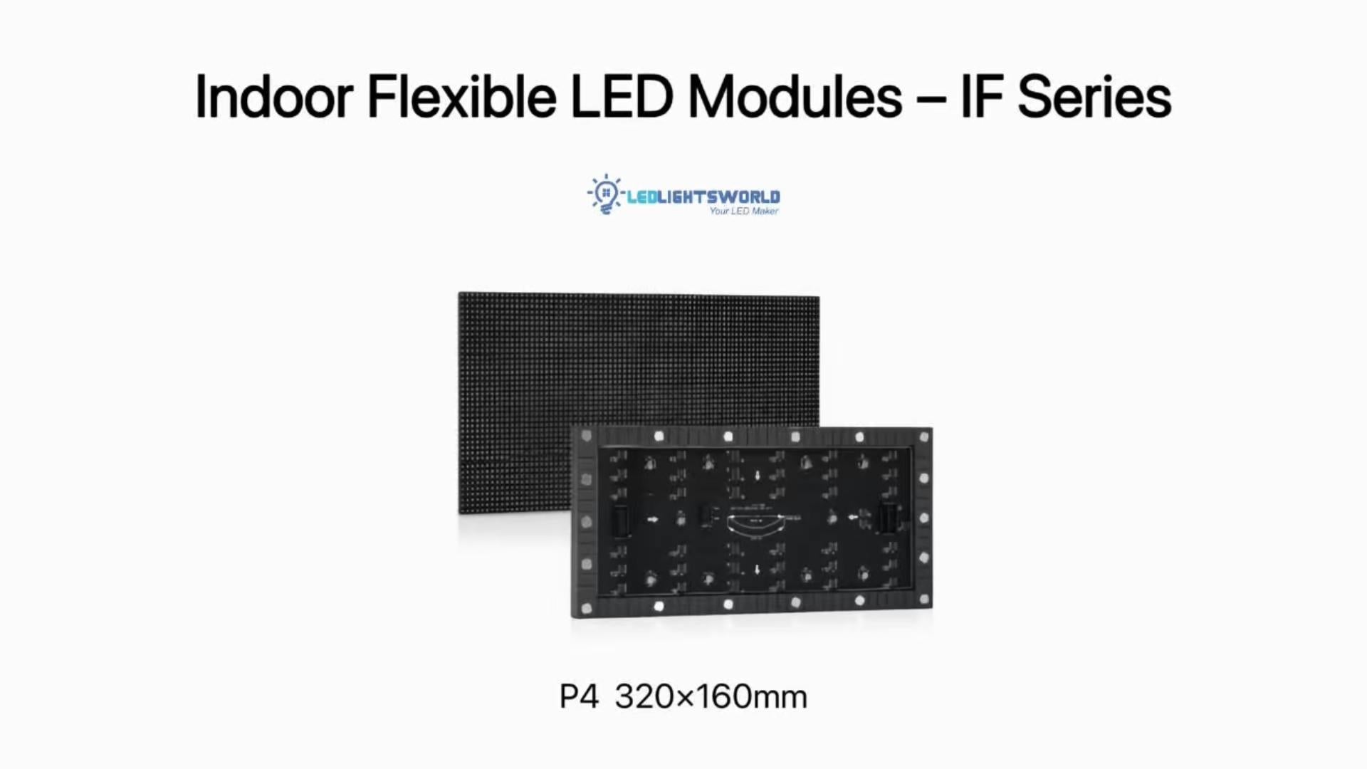 IF-3S Series P4 Flexible LED Module 600nits Commercial Display Demo | LEDLightsWorld