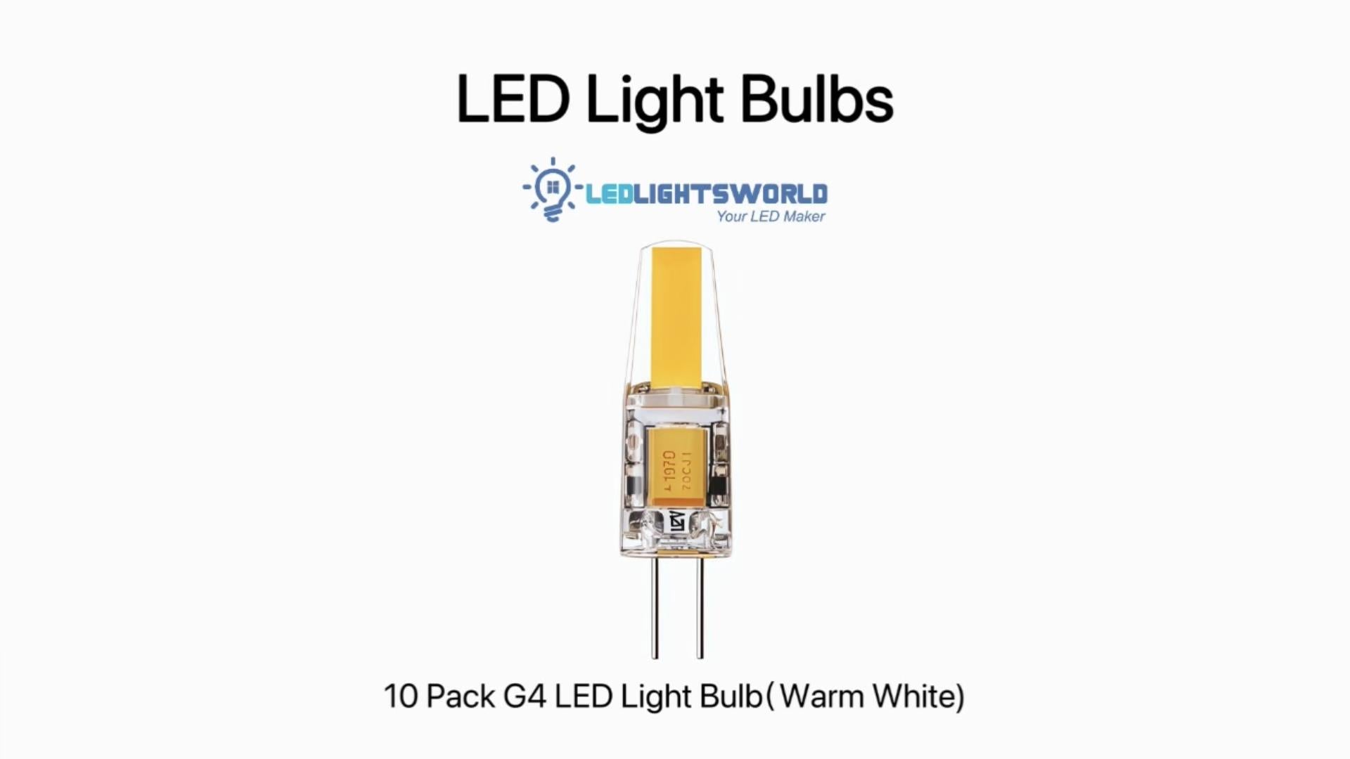 G4 LED Light Bulb 12V – Silicone Encapsulated Bi-Pin Halogen Replacement Demo | LEDLightsWorld