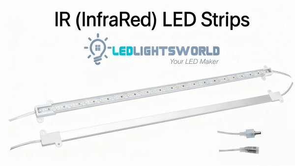 850nm IR Rigid LED Strip – 50cm High-Stability Illumination Showcase | LEDLightsWorld