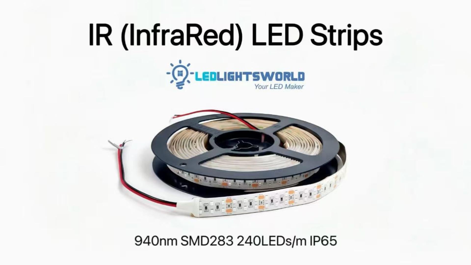940nm Infrared LED Strip Light Demo – Invisible IR for Cameras & Sensors | LEDLightsWorld