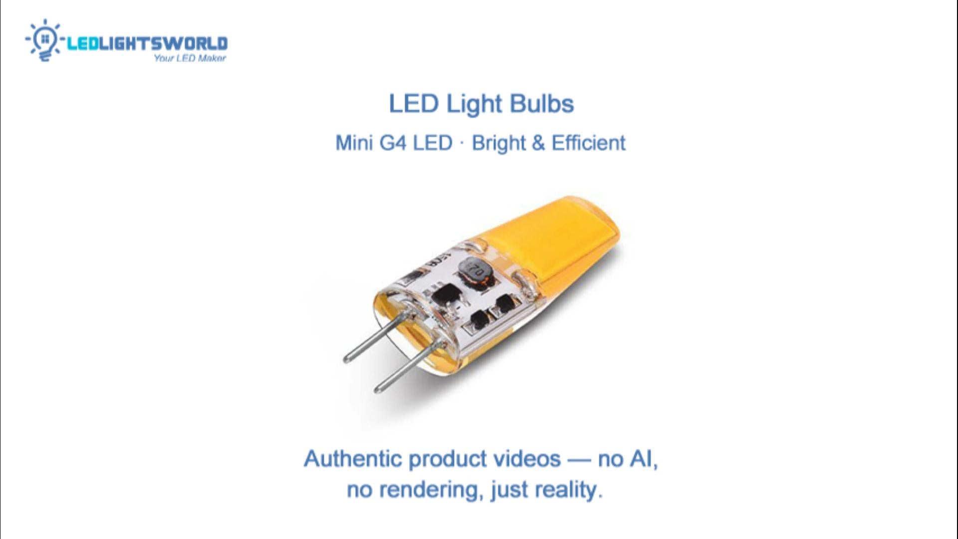 G4 12V LED Bulbs – 10 Pack Silicone Encapsulated COB Light Showcase | LEDLightsWorld
