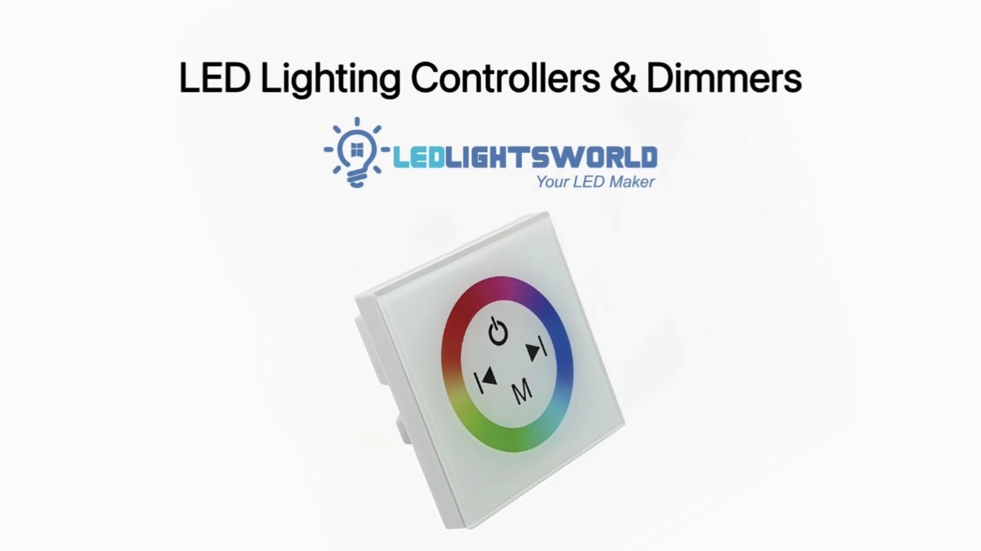 TM08 Wall Panel RGB LED Controller – Touch Color Ring Control | LEDLightsWorld
