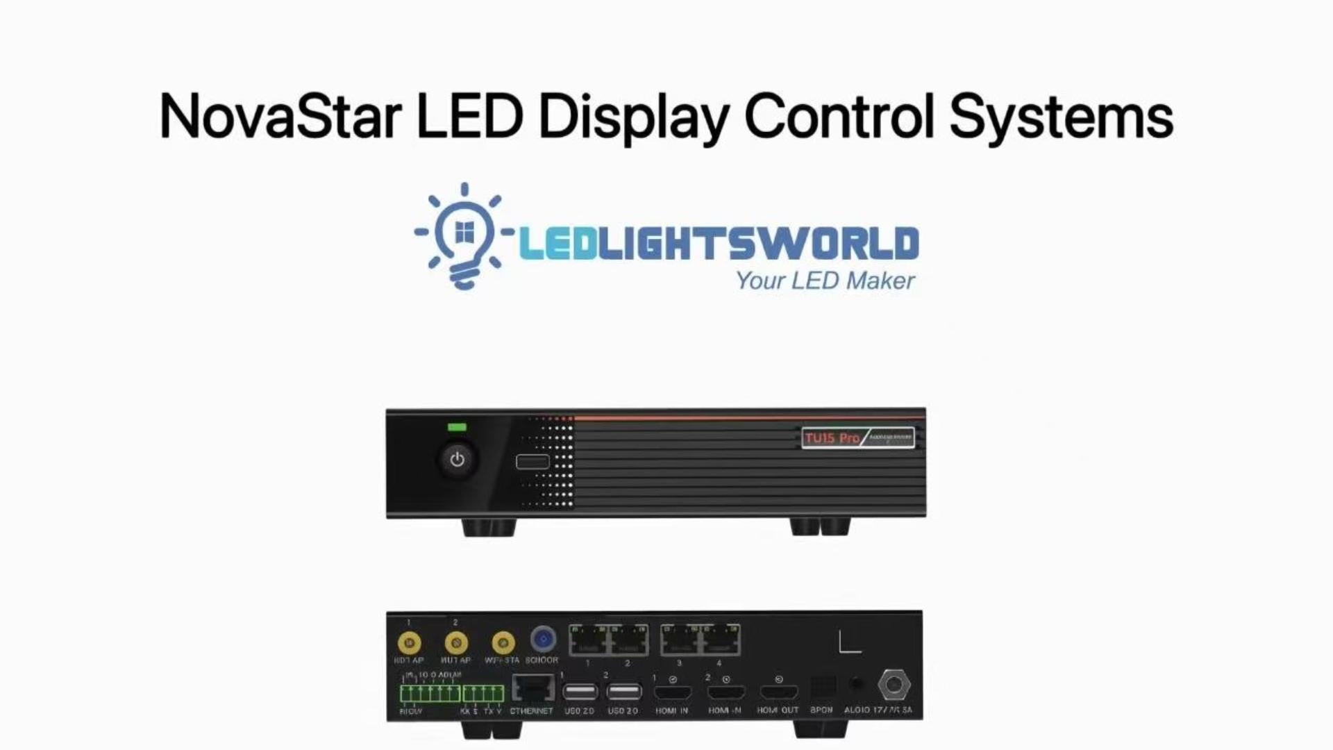 NovaStar TU15 PRO Playback Control Processor – Dual-Mode LED Display Control | LEDLightsWorld