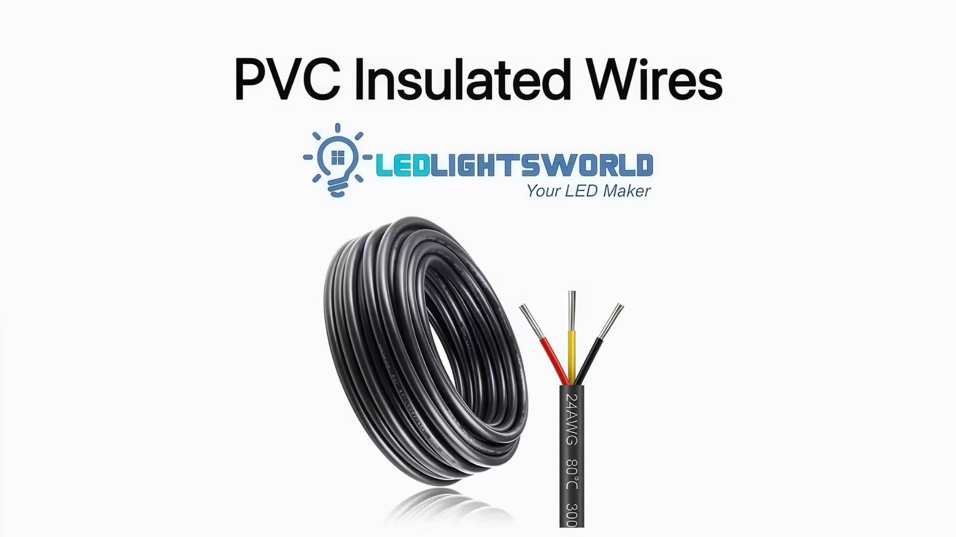 24 AWG 4-Conductor Stranded Electrical Wire – Flexible PVC Multi-Core Cable Demo | LEDLightsWorld