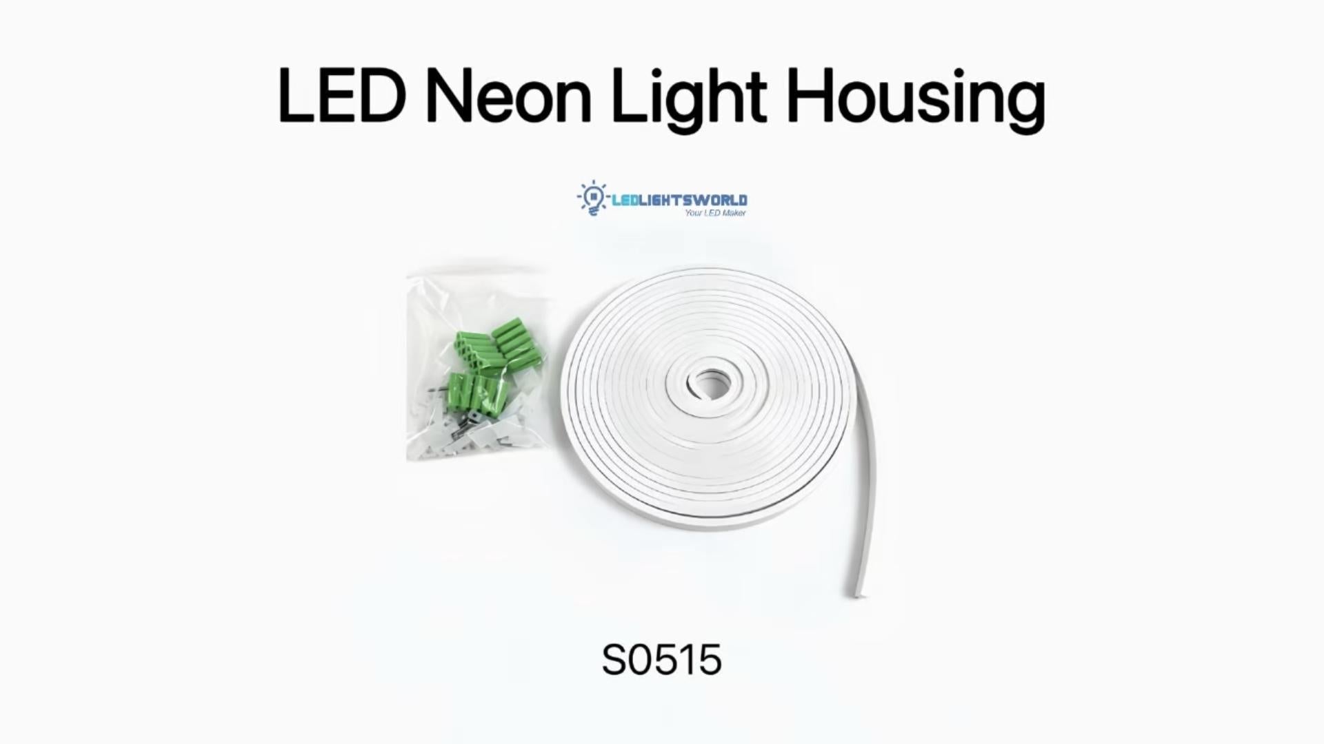 S0515 Silicone Neon Light Housing 5×15mm IP67 LED Channel System Demo | LEDLightsWorld